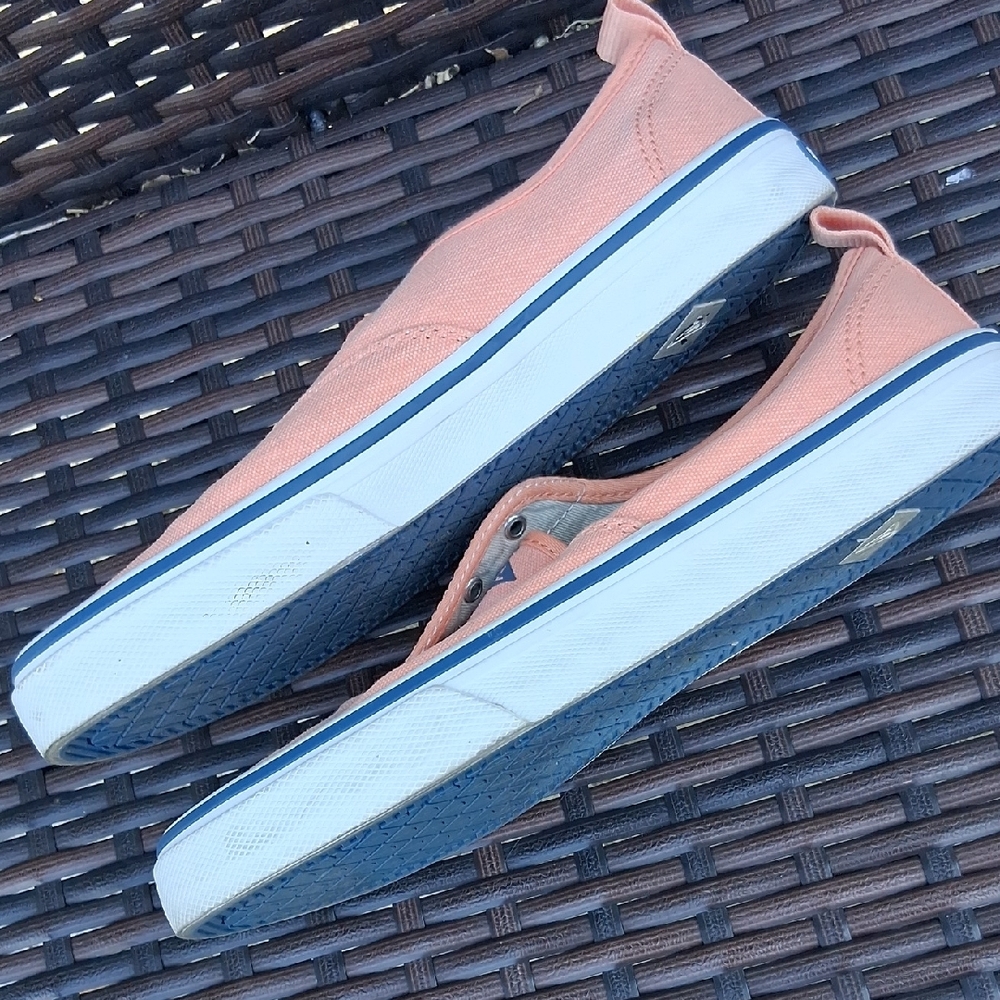 Sperry Women's Peach Slip-On Sneakers - Picture 7 of 8